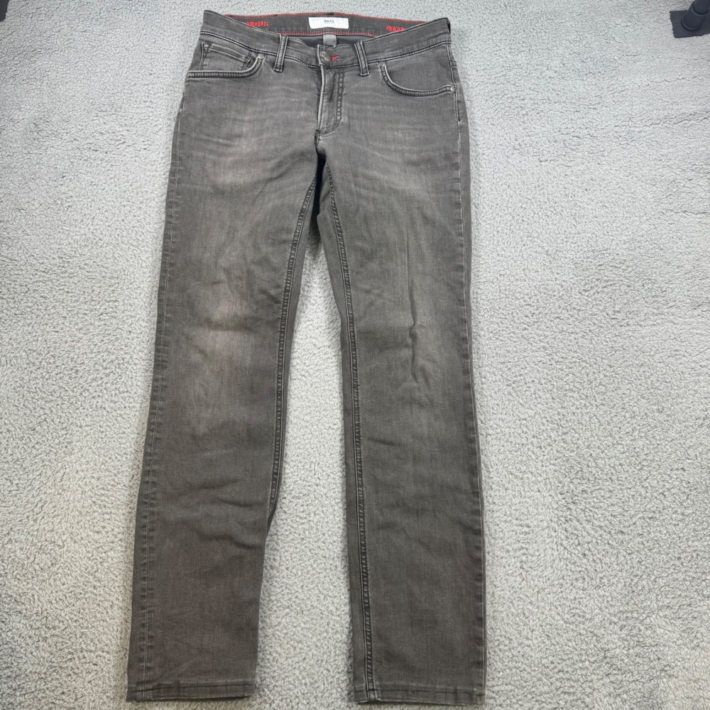 BRAX‎ Chuck Men Jeans Grey Wash Slim Fit Size 31x30 Casual Cotton Stretch